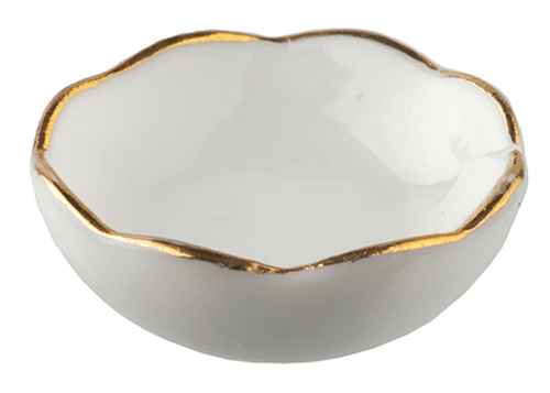 White Scalloped Bowls, 2 pc.